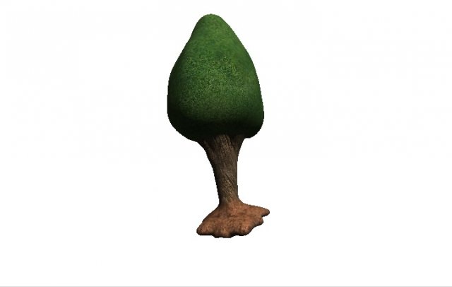 3d cartoon tree 3D Model .c4d .max .obj .3ds .fbx .stl .blend 
