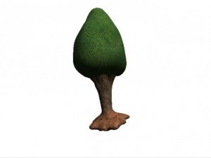 3d cartoon tree 3D Model