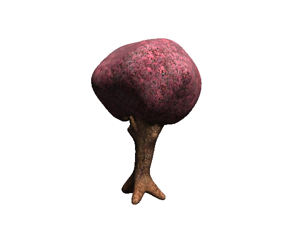 3d cartoon tree spring 3D Model .c4d .max .obj .3ds .fbx .stl .blend 