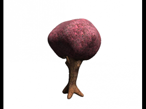 3d cartoon tree spring 3D Model