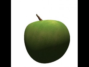 3d cartoon apple green 3Dモデル