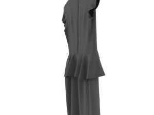 black dress on a hanger 03 3D Model