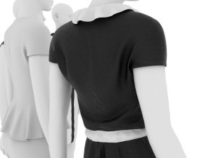 female mannequins in dresses01 3D Model