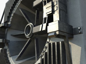sci fi ventilation 3D-Modell