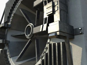 sci fi ventilation 3D Model