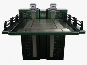 sci fi elevator 3D Model