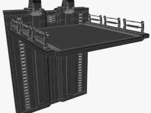 sci fi elevator 3D Model