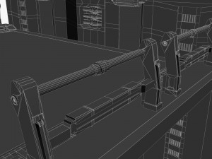 sci fi elevator 3D 模型