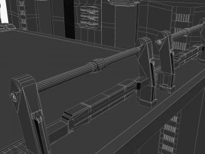 sci fi elevator 3D Model