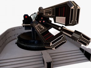 defence turret Modello 3D