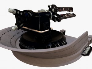 defence turret Modello 3D
