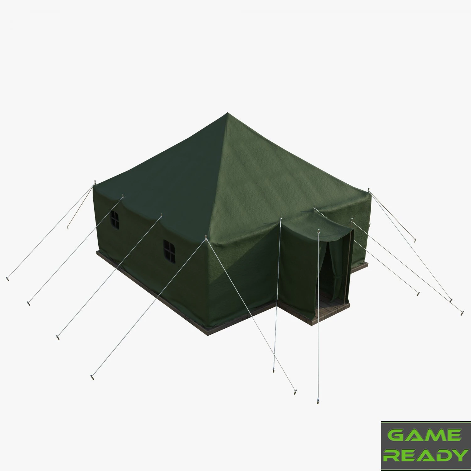 military tent 3D Model .c4d .max .obj .3ds .fbx .stl .blend 