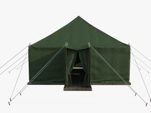 military tent 3D-Modell