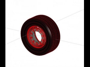 wheel for truck Model 3D