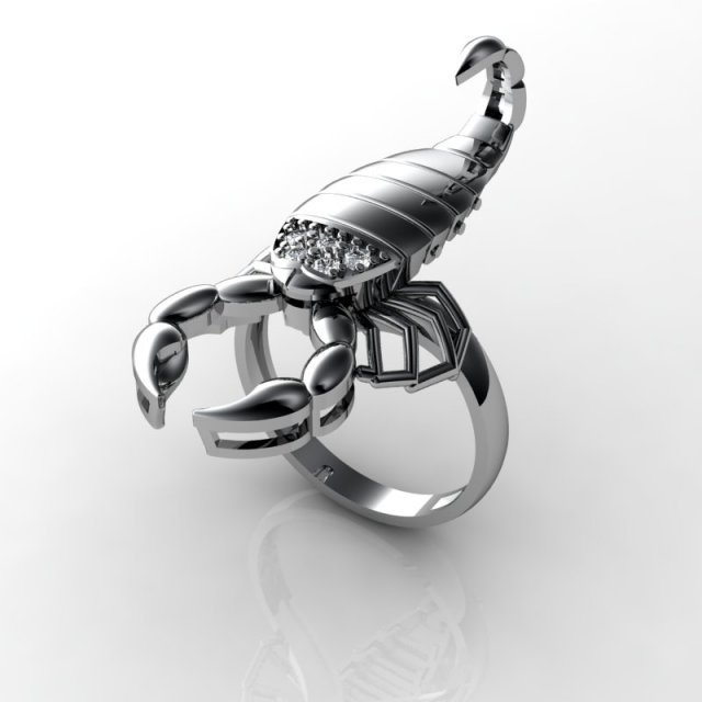 movable ring scorpion for printing 3D Print Model .c4d .max .obj .3ds .fbx .stl .blend 