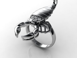 movable ring scorpion for printing Modèles 3D en vedette