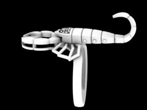 movable ring scorpion for printing 3D Print Model