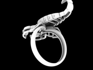 movable ring scorpion for printing 3D Print Model