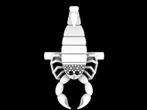 movable ring scorpion for printing 3D Print Model