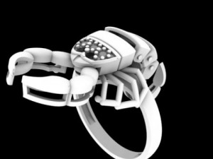 movable ring scorpion for printing 3D Print Model