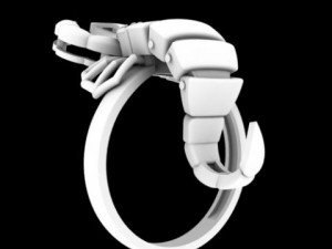 movable ring scorpion for printing 3D Print Model