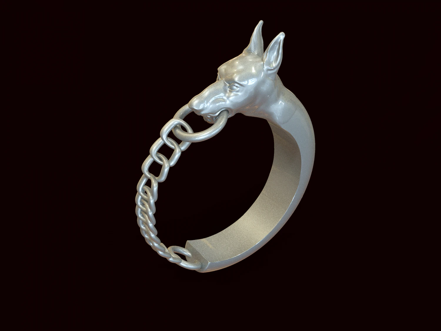 ring dog 3D Print Model .c4d .max .obj .3ds .fbx .stl .blend 
