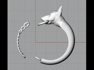 ring dog 3D Print Model
