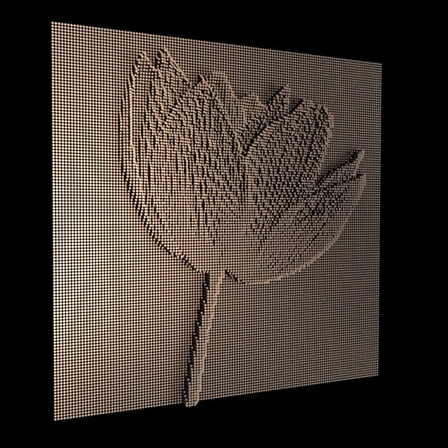 panel - flower 3D 모델 .c4d .max .obj .3ds .fbx .stl .blend 
