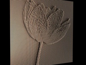 painel - flor Modelo 3D