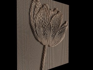 panel - flower 3D 모델