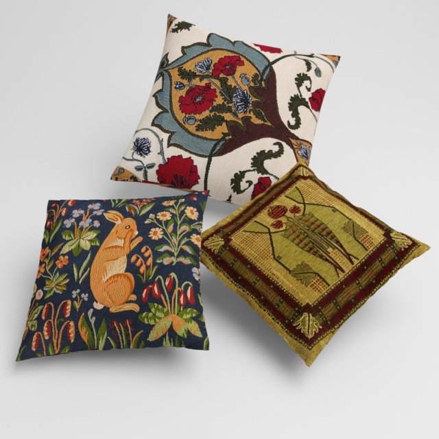 pillows 3D 모델 .c4d .max .obj .3ds .fbx .stl .blend 