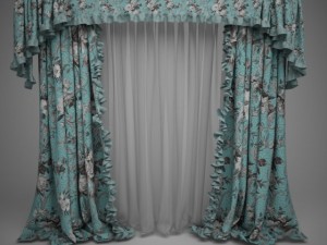 curtain 01 Modèle 3D