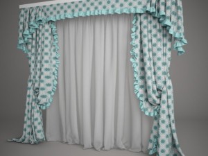 curtain 02 Modèle 3D