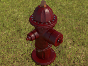 hidrante high poly Model 3D