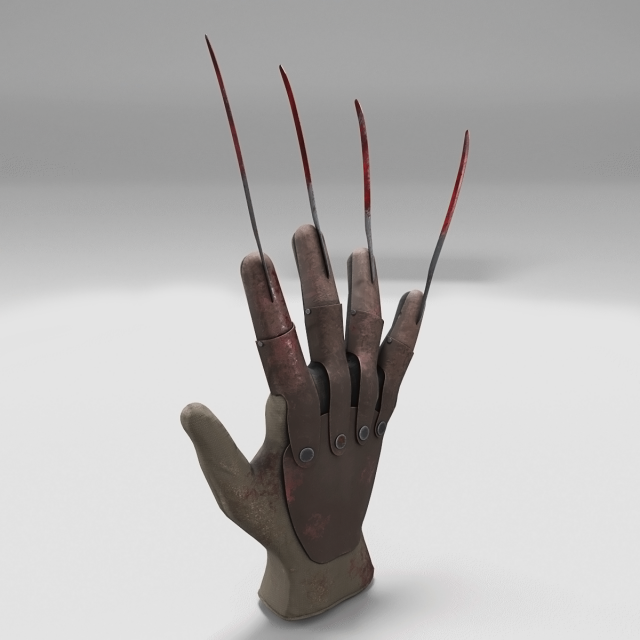 glove freddy new plastic 3Dモデル .c4d .max .obj .3ds .fbx .stl .blend 