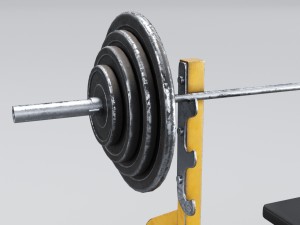 bench press Modello 3D