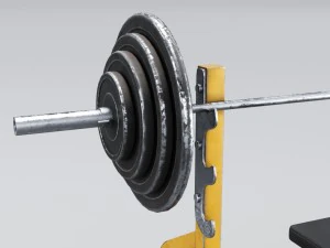 bench press 3D Model