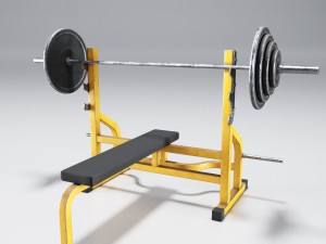 bench press Model 3D