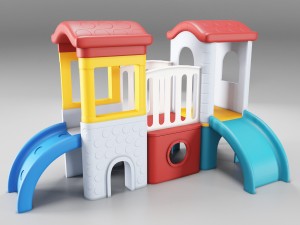 childrens castle slides Model 3D