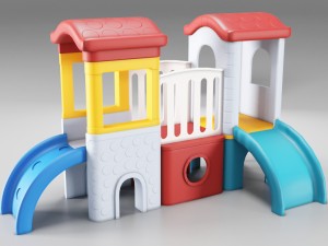 childrens castle slides Modello 3D