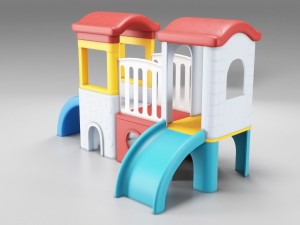 childrens castle slides Modello 3D