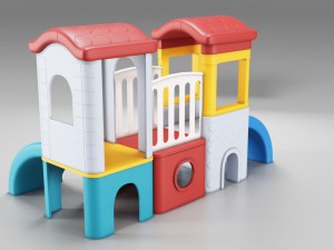 childrens castle slides Modello 3D