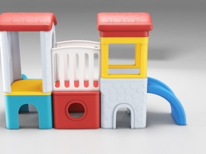 childrens castle slides Modello 3D