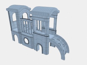 childrens castle slides Modello 3D