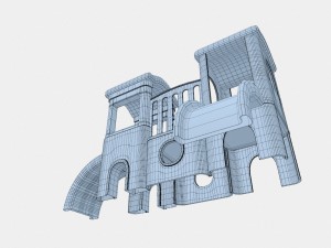 childrens castle slides Modello 3D