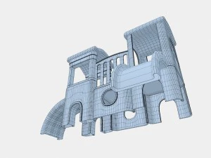 childrens castle slides 3D Model