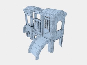 childrens castle slides Modello 3D