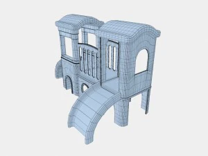 childrens castle slides 3D Model