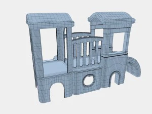 childrens castle slides 3D Model