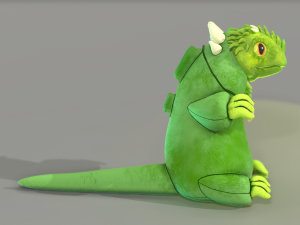 green forest dragon Modèle 3D